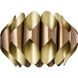 Hilliard 1 Light 16.5 inch Rose Gold and Sparkle Matt Brass Pendant Ceiling Light, Medium