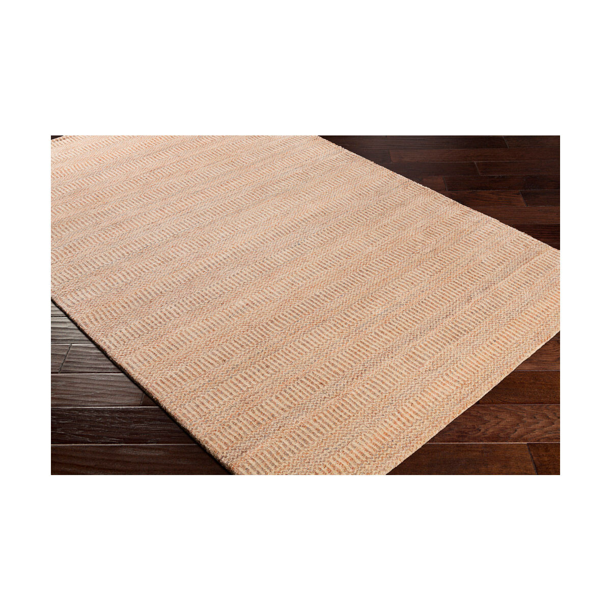 Teton 36 X 24 inch Burnt Orange/Peach/Teal/Khaki Rugs, Rectangle