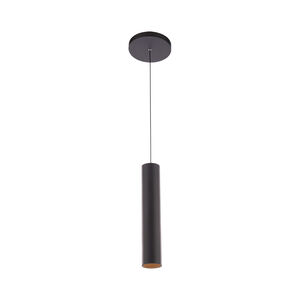 Silo Pendants LED 6 inch Black/Black Mini Pendant Ceiling Light