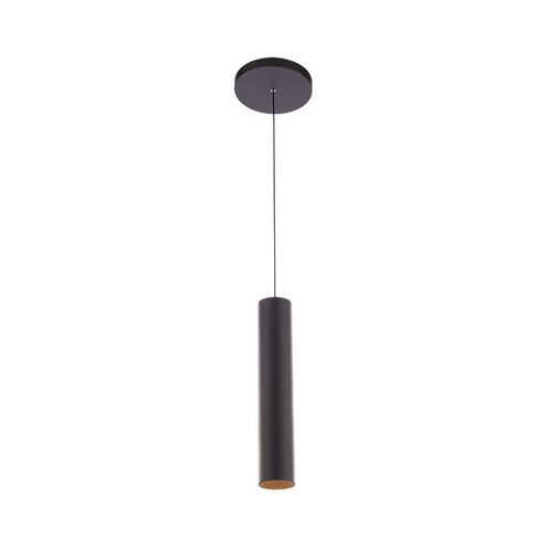 Silo Pendants LED 6.25 inch Black/Black Mini Pendant Ceiling Light in 3000K