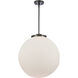 Franklin Restoration Beacon 1 Light 18 inch Matte Black Pendant Ceiling Light in Incandescent, Matte White