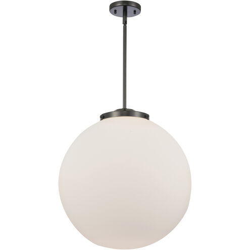 Franklin Restoration Beacon 1 Light 18 inch Matte Black Pendant Ceiling Light in Incandescent, Matte White