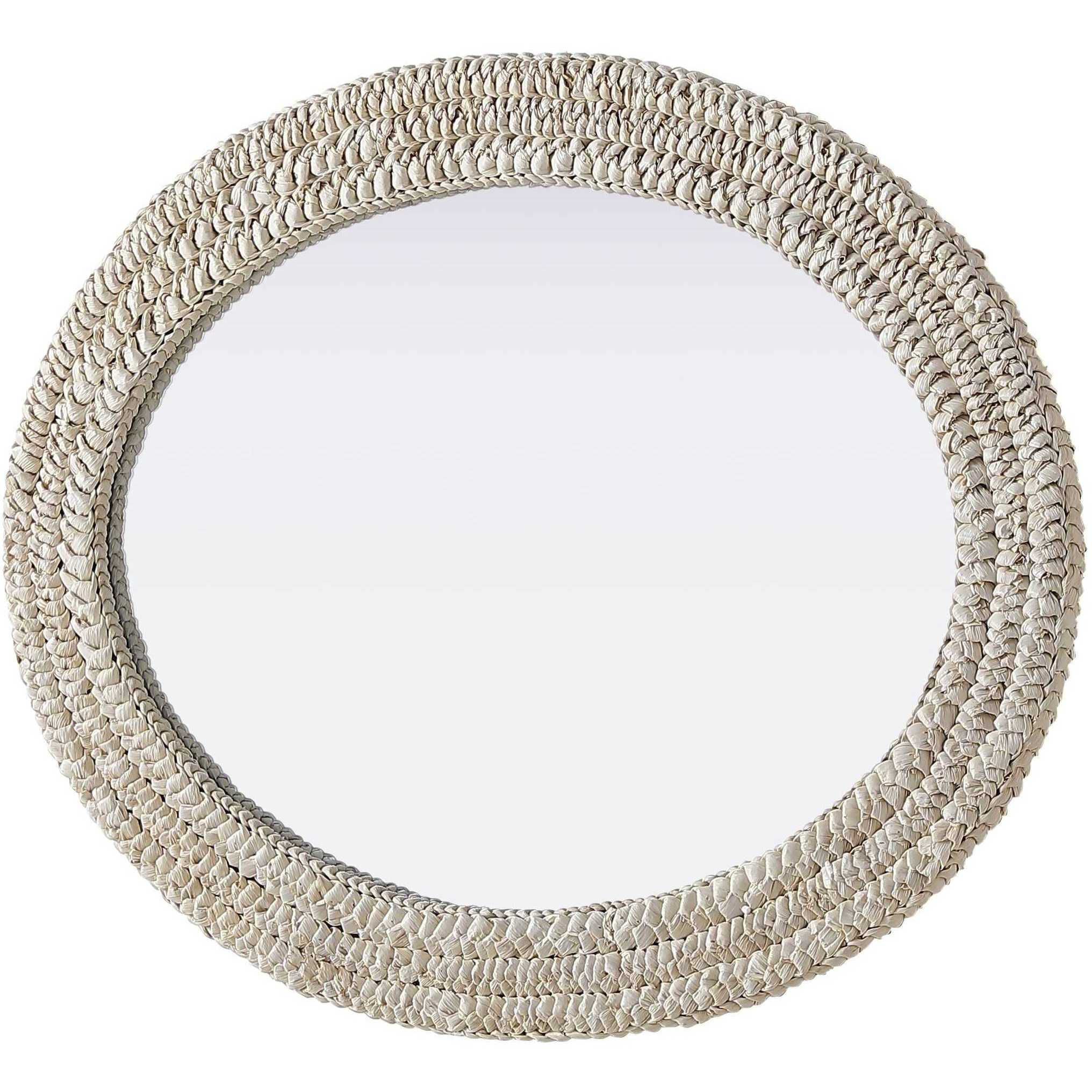 Marlowe 36 X 27 inch Linen White Mirror