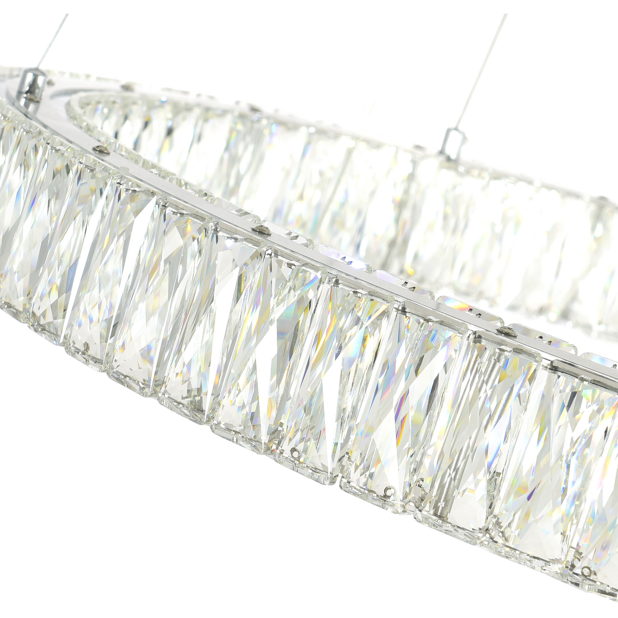 Madeline LED 32 inch Chrome Down Chandelier Ceiling Light