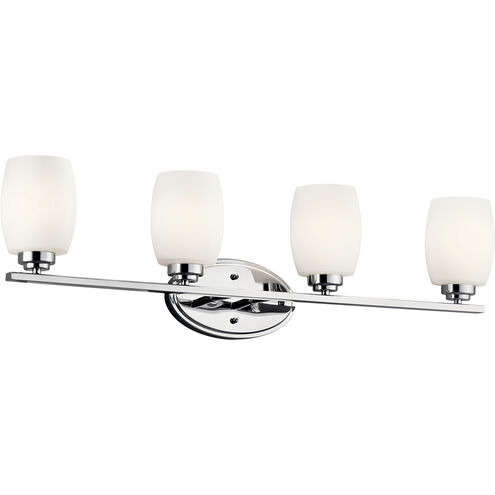 Eileen 4 Light 34 inch Chrome Wall Mt Bath 4 Arm Wall Light in Incandescent