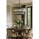 Double Take 8 Light 30 inch Heritage Black Pendant Ceiling Light