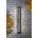 Fulton LED 48 inch Black Outdoor Sconce