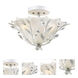 Circeo 2 Light 17 inch Antique White Semi Flush Mount Ceiling Light