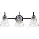 Vera LED 24 inch Black Bath Light Wall Light