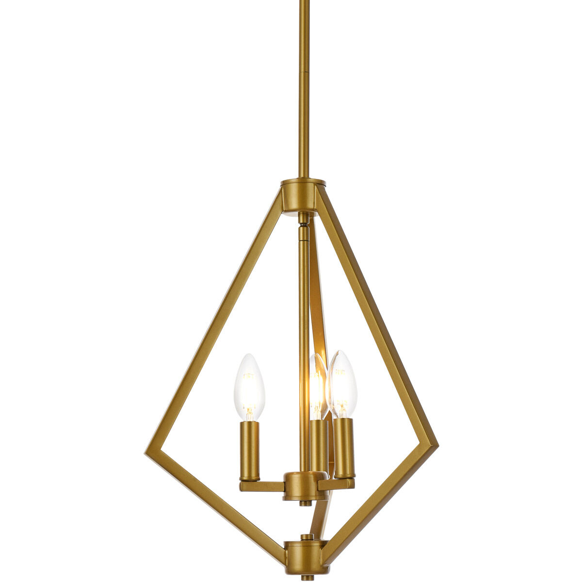 Irina 3 Light 14 inch Brass Pendant Ceiling Light