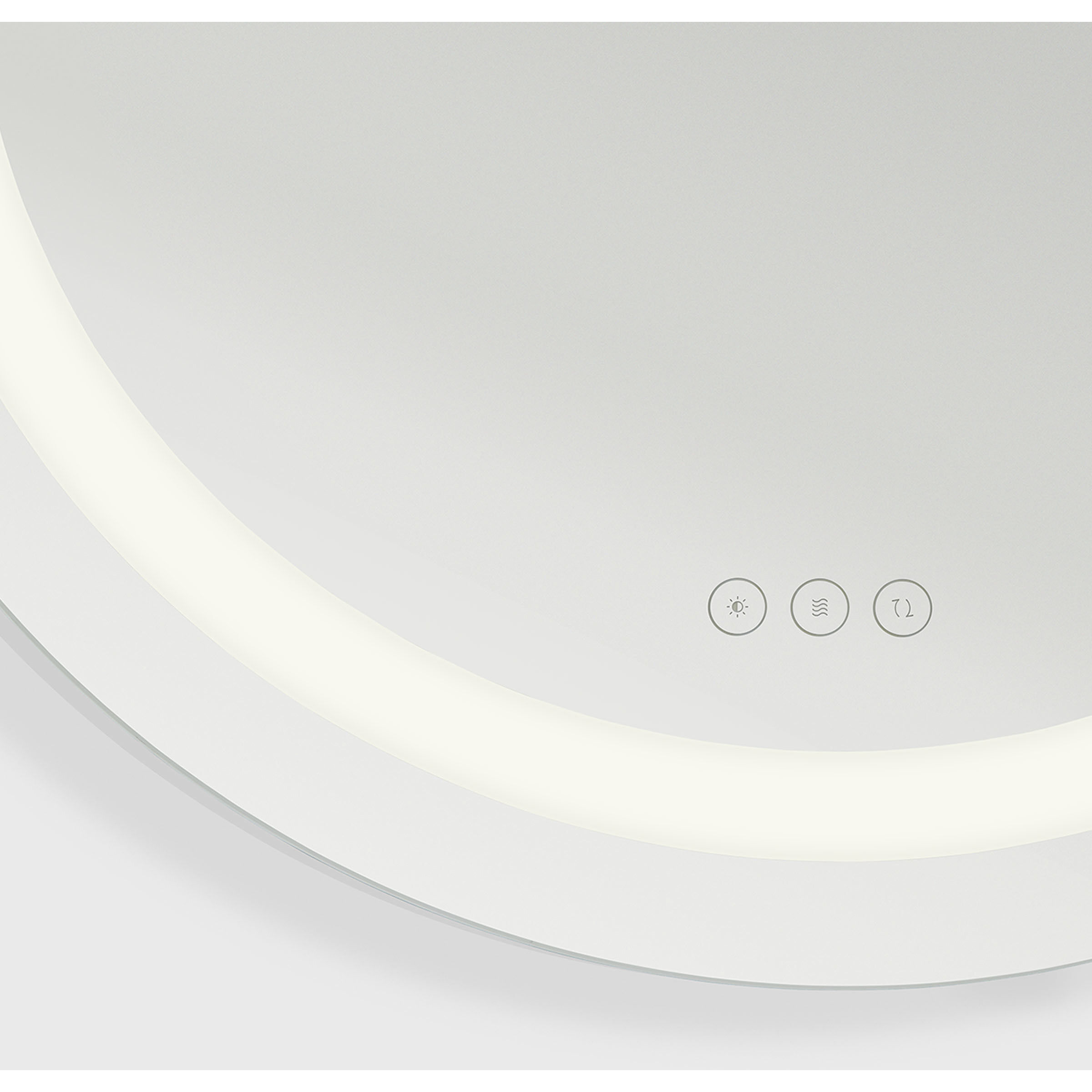 Mera 30 X 30 inch Might Bright White LED Wall Mirror