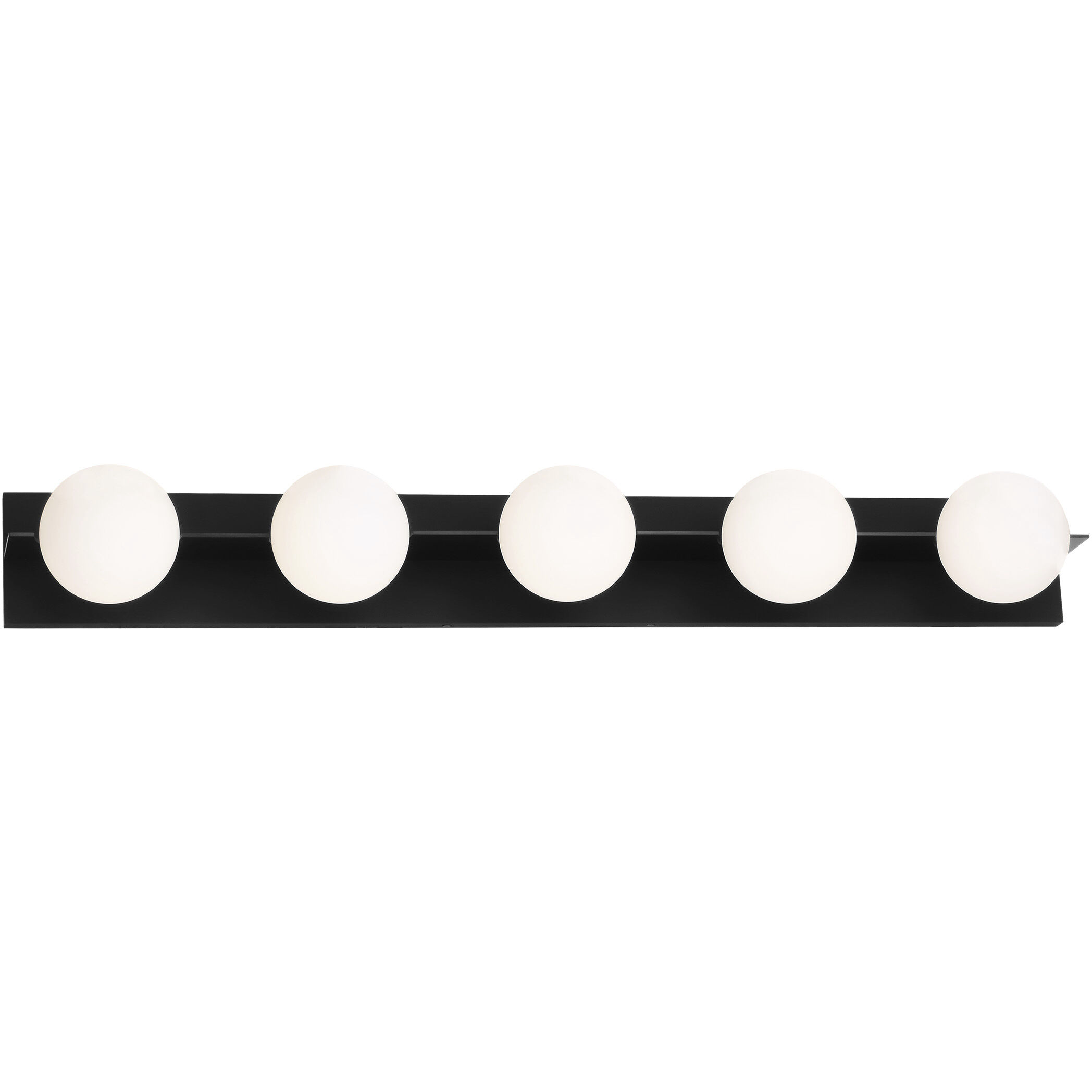 Sean Lavin Orbel 5 Light 40.9 inch Matte Black Bath Vanity Wall Light