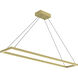 Piazza LED 8.63 inch Brushed Gold Pendant Ceiling Light