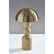 Connie 10.75 inch 2.00 watt Natural and Antique Brass Cordless Table Lamp Portable Light
