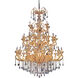 Legrenzi 48 Light 65 inch Two Tone Gold - 24K Chandelier Ceiling Light in Two-tone Gold/24K, Firenze Clear