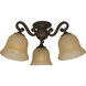 Universal LED Aged Bronze Textured Fan Light Kit, Bell