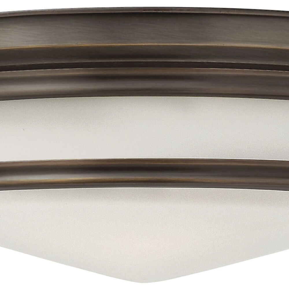 Hadley 3 Light 14 inch Oil Rubbed Bronze Indoor Flush Mount Ceiling Light