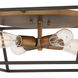 Fulton 4 Light 18 inch Bronze with Heirloom Brass Indoor Flush Mount Ceiling Light