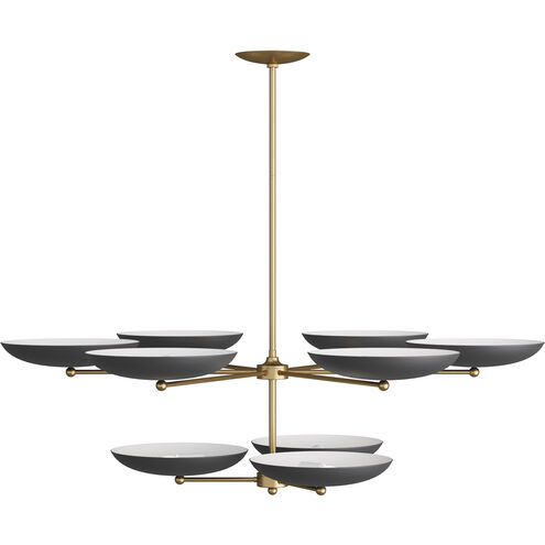 Griffith 9 Light 52 inch Bronze Two Tiered Chandelier Ceiling Light