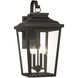 Great Outdoors Irvington Manor 4 Light 24.25 inch Chelesa Bronze Outdoor Wall Mount in Incandescent, Clear Glass, XL