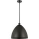 Ballston Dome LED 16 inch Matte Black Pendant Ceiling Light