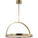 Kelly Wearstler Cerne LED 26 inch Natural Brass Chandelier Ceiling Light