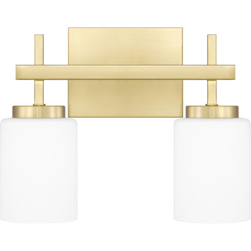 Wilburn LED 13 inch Satin Brass Bath Light Wall Light