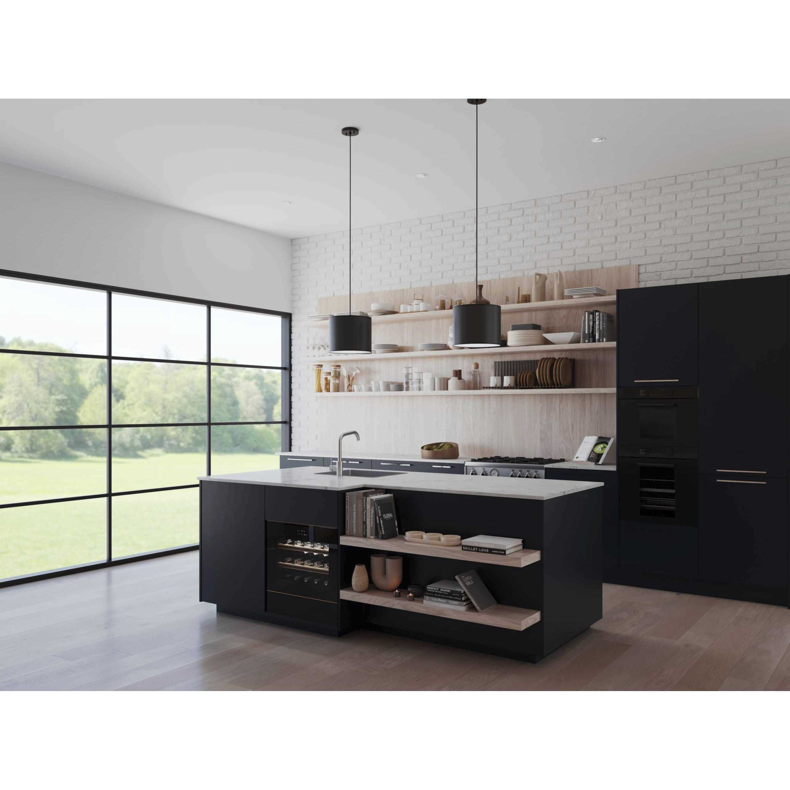 Markor 1 Light 12 inch Brushed Nickel/Matte Black/Vintage Brass Drum Pendant Ceiling Light in Black Parchment