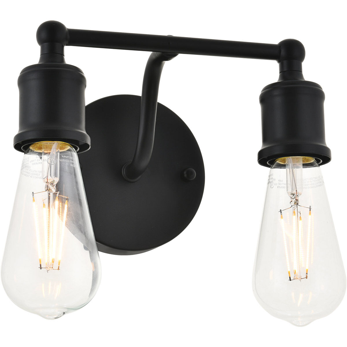 Serif 2 Light 9 inch Black Wall Sconce Wall Light