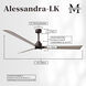 Atlas Alessandra - LK 72 inch Textured Bronze with Gray Ash Tone Blades Ceiling Fan
