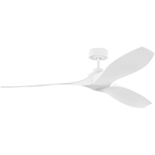 Collins 60 inch Matte White Indoor/Outdoor Smart Ceiling Fan, Coastal