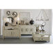 Whiten II White with Gray and Champagne Silver Framed Wall Art