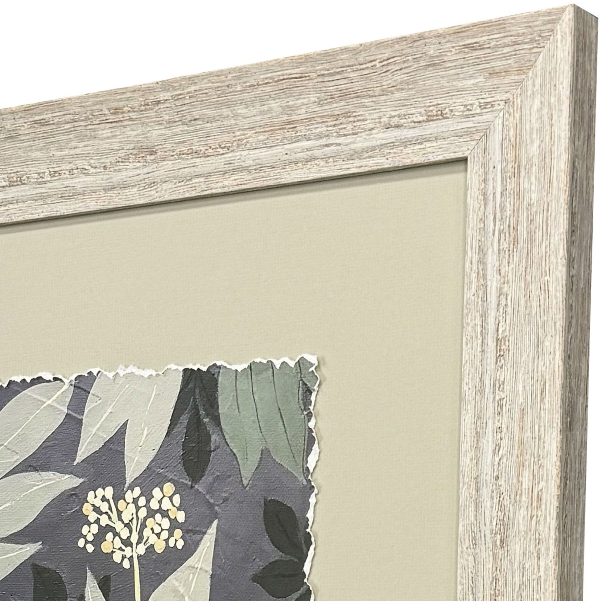 My Garden Green and White and Black Framed Art, Propac