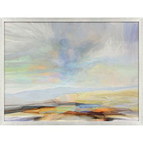 Blue Sky 4 Blue and Green and Multi and Orange Framed Art
