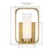 Kineo 1 Light 6 inch Soft Gold ADA Wall Sconce Wall Light