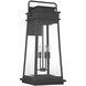 Boone 4 Light 32 inch Matte Black Outdoor Wall Lantern