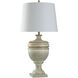 Cameron 36 inch 150.00 watt Washed Cream Table Lamp Portable Light