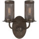 Nouvel 2 Light 10.34 inch Galaxy Bronze Wall Sconce Wall Light