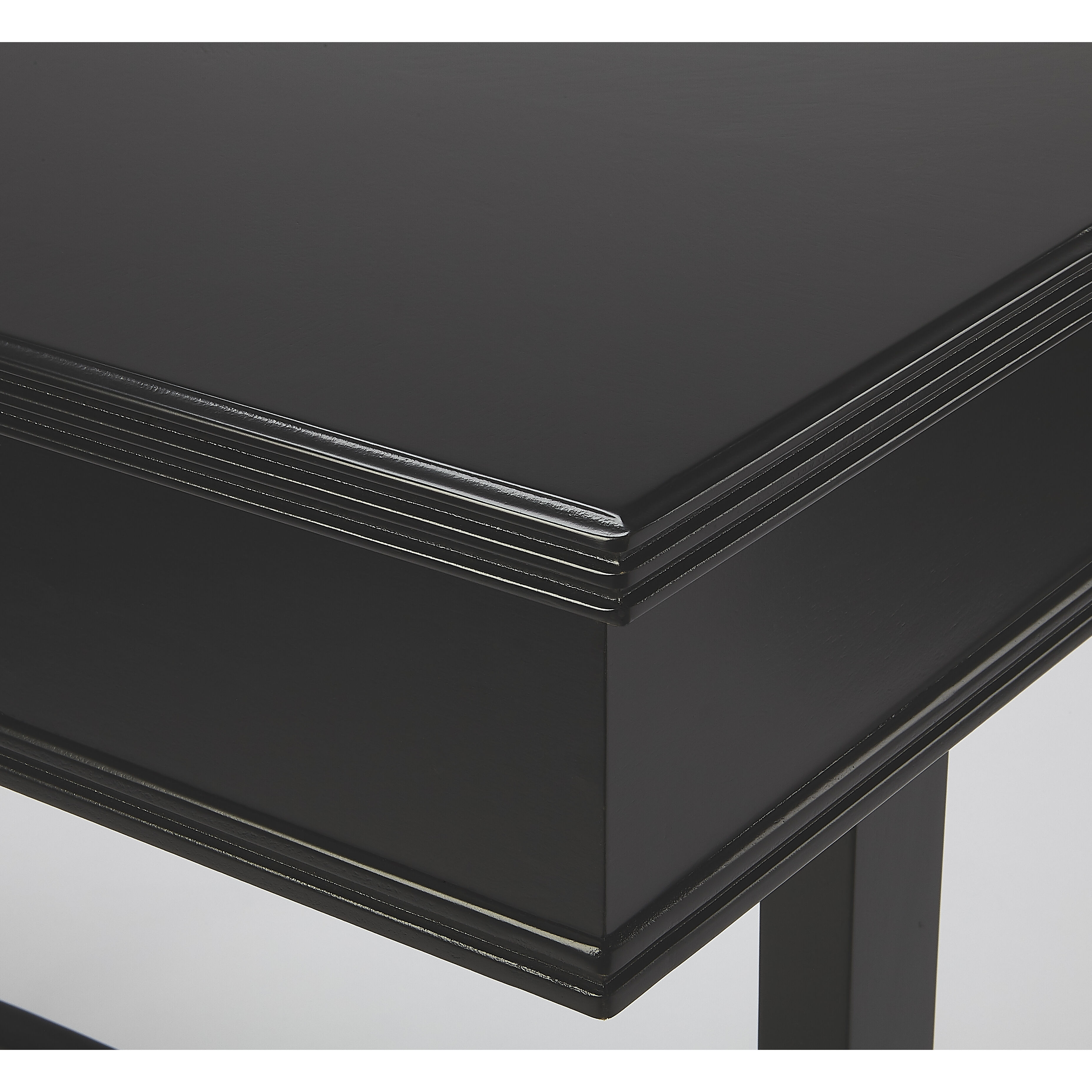 Masterpiece Alta  36 X 20 inch Black Desk & Secretary