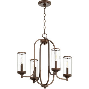 Collins 4 Light 22 inch Oiled Bronze Chandelier Ceiling Light