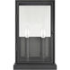 Foundation 2 Light 15 inch Matte Black Outdoor Wall Sconce