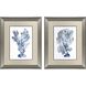 Shibori Coral Blue Framed Art