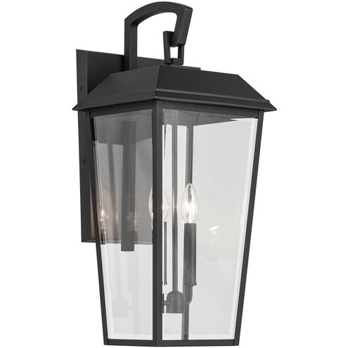 Mathus 2 Light 24.25 inch Black Textured Outdoor Wall, Large