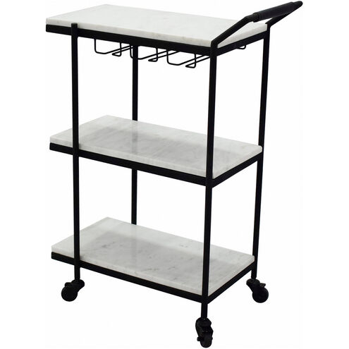 After Hours White Bar Cart