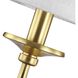Bonita 2 Light 14 inch Satin Brass Wall Sconce Wall Light, Design Series