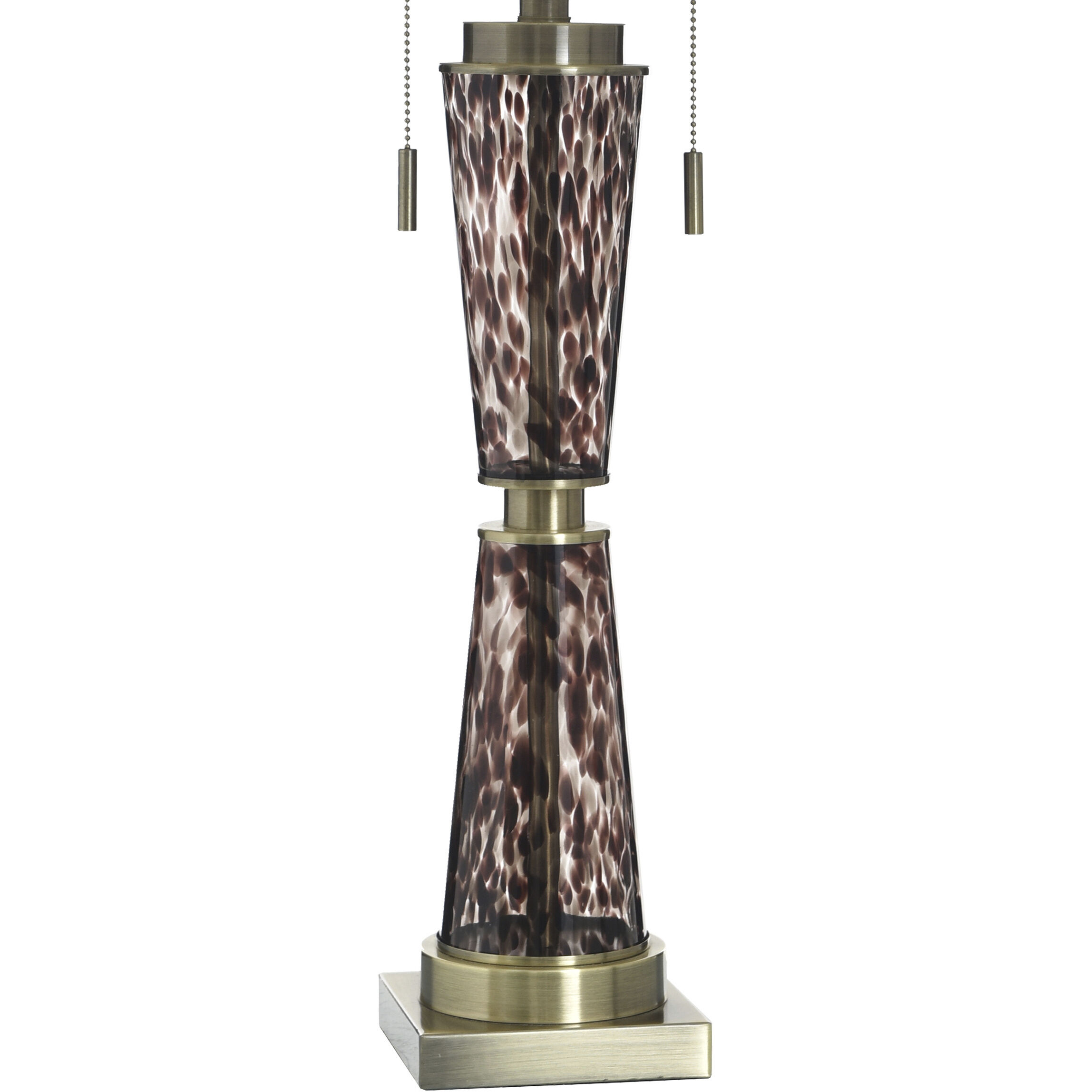 Trabzon 32.5 inch 60 watt Trabzon Gold and White Table Lamp Portable Light