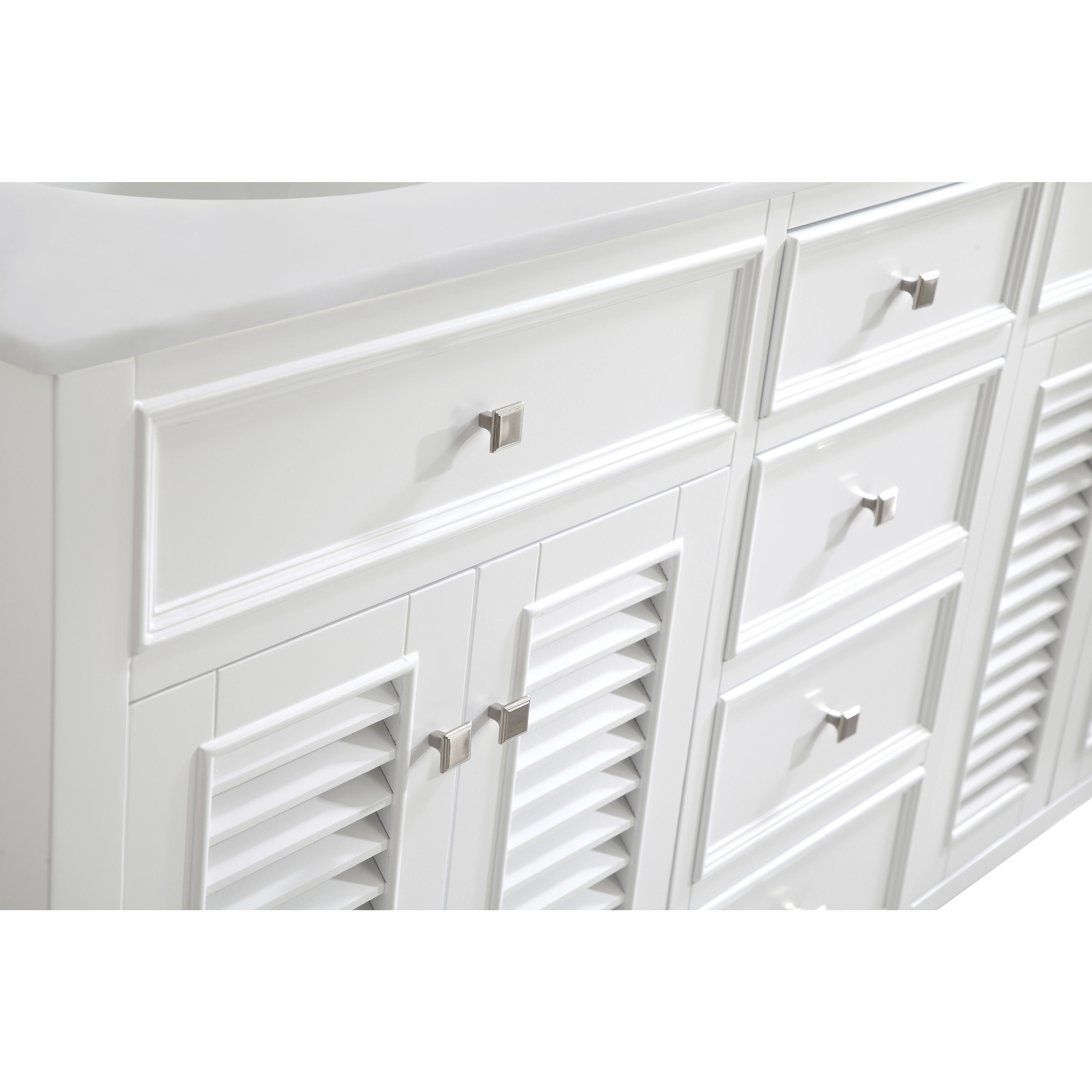 Cape Cod 60 X 21 X 35 inch Antique White Vanity Sink Set