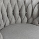 Woven Gray and Silver Chair