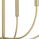 Traci 6 Light 26.38 inch Satin Brass Chandelier Ceiling Light