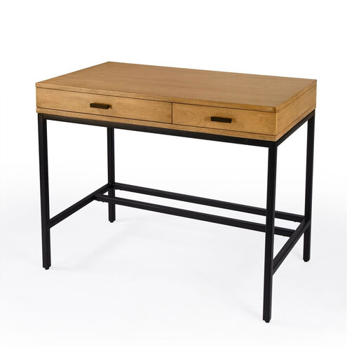 Hans 2-Drawer Writing Desk in Light Brown